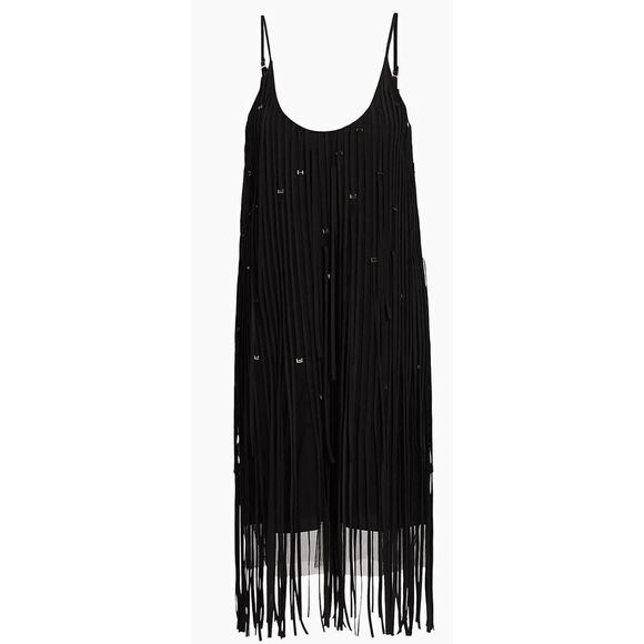 Jason Wu Dresses & Skirts - Jason Wu Collection Embroidred Fringe Tulle Minidress in Black NWT Size 6